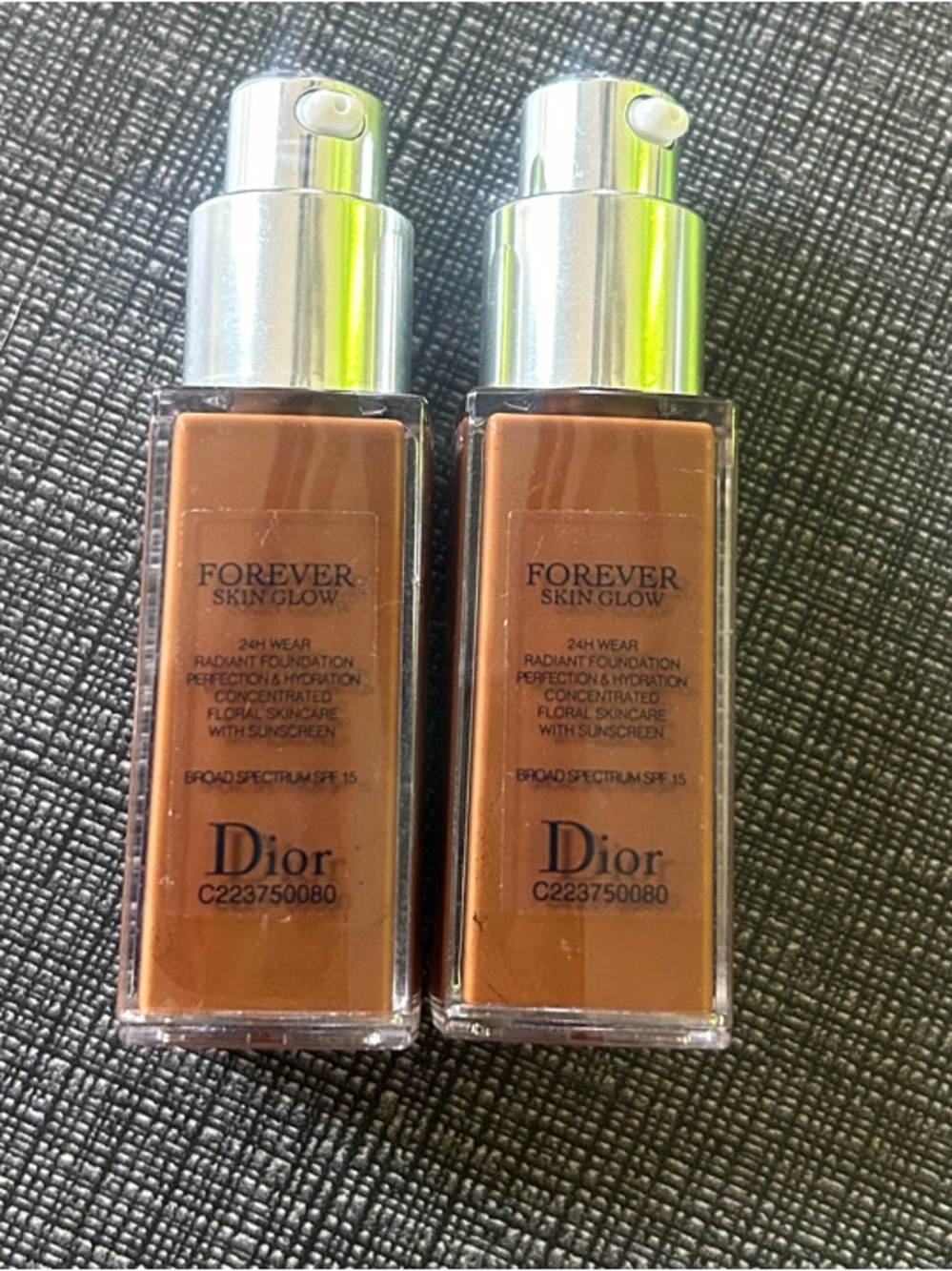 ❤️ 3/$18 Dior Forever Skin Glow Foundation Duo - Warm Tan Brown, TESTERS 20mL
